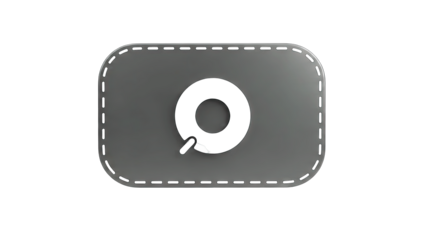 Abstract Q Letter Logo on Gray Background