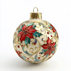 christmas ball on white background