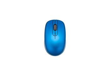 Compact blue computer mouse offers smooth, responsive control for everyday use.