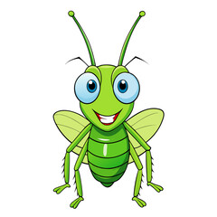 green grasshopper cartoon