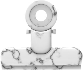 Paper Clip Binder Clip with Pattern Cutout isolated high quality