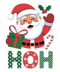 Hoh christmas t shirt design