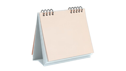 Blank Desk Calendar on White Background