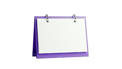Blank Desk Calendar on White Background