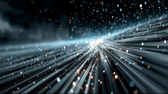 fiber optics background with lots light spots