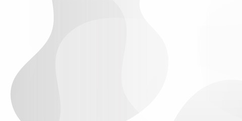 Minimalist Fluid Gray White Wave Abstract Background. Clean Technology Curve Graphic Design Backdrop.