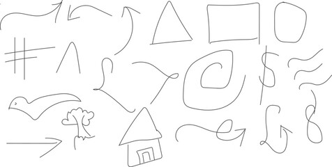 Fototapeta premium Hand draw design on white board