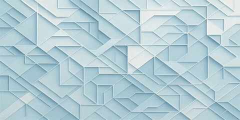 Abstract blue geometric background with triangle shapes, a vector pattern design for modern business wallpaper or 3D seamless tile texture