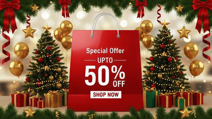 Christmas sale with up to 50% off