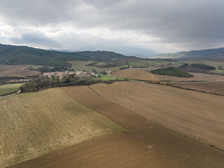 Artaiz-Artaitz between crop fields. Municipality of Unciti, Navarra