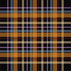 Print“ Warm Mustard, Beige, and Purple Plaid Pattern – Classic Tartan Checkered Fabric Design for Textiles, Apparel, Craft Projects, and Digital Backgrounds”