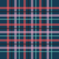 Print“Red Blue Teal Tartan Plaid Pattern – Modern Colorful Checkered Textile Background for Fabric Design, Craft Projects, Fashion Prints and Digital Artwork”
