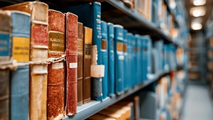 Medium shot of annotated regulatory books in a library highlighting detailed legal notes and margin comments for tax professionals.