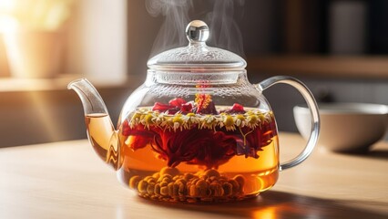 Glass teapot