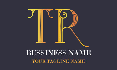 TR T tr initial logo | initial based abstract modern minimal creative logo, vector template image. luxury logotype logo, real estate homie logo. typography logo. initials logo