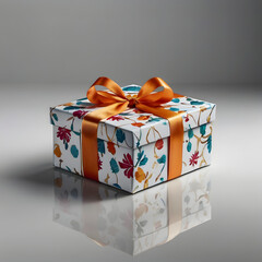 Gift boxes with ribbons on white background for celebration and gifts