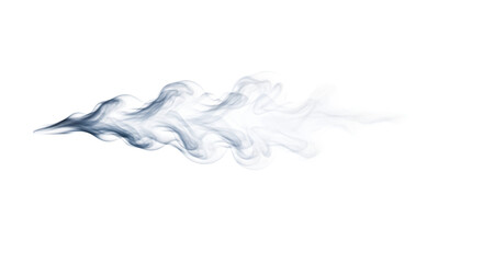 Abstract smoke isolated on transparent background creates a mysterious atmosphere