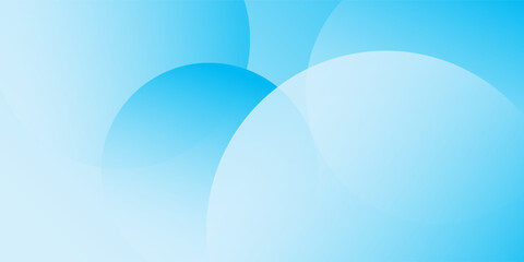 Soft blue abstract background with overlapping transparent circles. Modern and minimal design for creative and digital projects