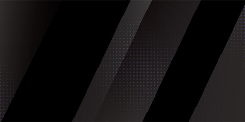 Fototapeta premium black diagonal geometric, overlaping shape. suit for banner, web, presentation, poster, brochure