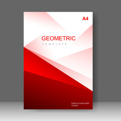 Fototapeta premium Abstract cover book modern design. Annual report. Brochure template, catalog. Simple Flyer promotion. magazine. Vector illustration