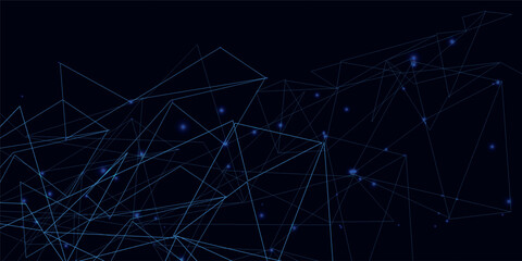 Fototapeta premium gradient blue Abstract technology background, Hi tech digital connect, Minimalist Hex Digital Background Sci-Fi Hex circuit Pattern Overlay