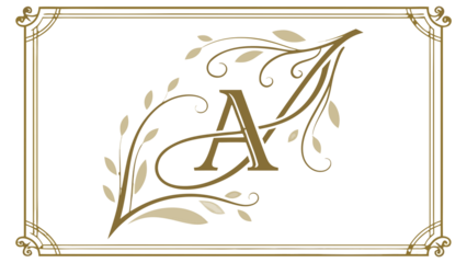"A" letter logo in new style 