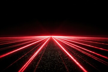 High-speed light trails create a striking visual effect in urban setting during nighttime hours