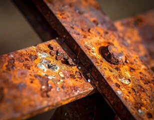 Zardzewiały metal rdza