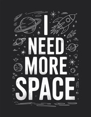 T-shirt design need more space 