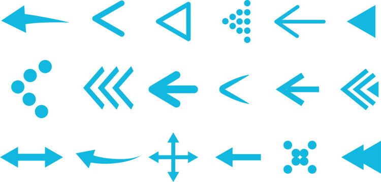 Black arrow icon sign, scroll arrows symbol Collection,
