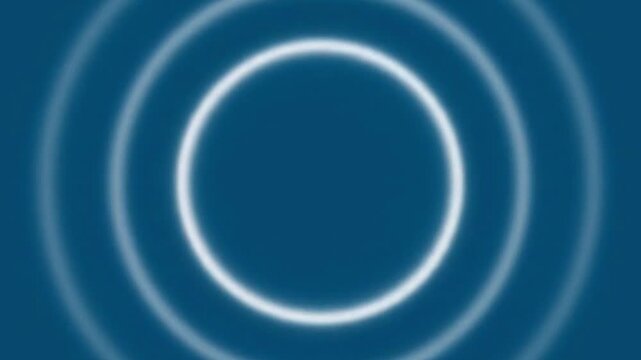 Watch now! Minimalist play button animation on vibrant blue background brings a modern, professional feel to your video project