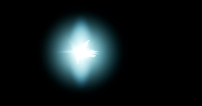muzzle flash effect on black background