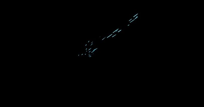 muzzle flash effect on black background