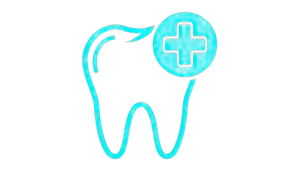 Tooth with Medical Symbol - Dental Care Concept