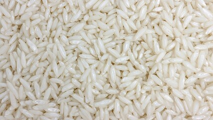 Close-up of rice grains.