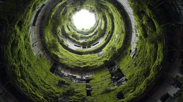 Ultra HD Old mysterious and dramatic interior of a vast natural cave with a stream flowing towards a bright exit opening in the distance, illuminated by strong backlighting video