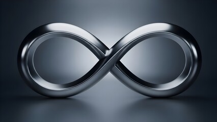 Infinity Symbol 3d rendered