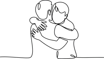 Obraz premium Vector illustration of mother and baby, showing the love between a woman, her child, and her son, drawn in a cartoon art style for a family image