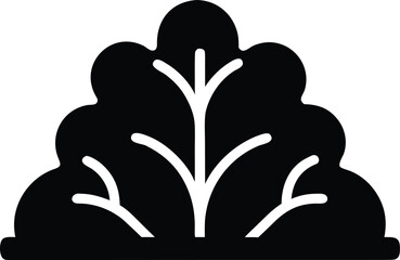 Bush Silhouette Vector Transparent Background