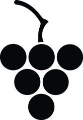 grapes silhouette vector transparent background