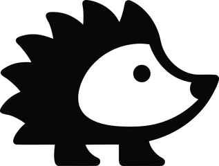 hedgehog silhouette vector transparent background