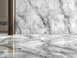 Snow-covered forest landscape with white trees and a cold, icy stream