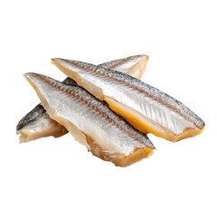 Fresh, high-quality fish fillets, ideal for culinary use, presented on a white background.