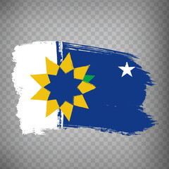 Flag of Topeka is city USA from brush strokes. State of Kansas.  Flag of Topeka on transparent background for your web site design, app, UI. United States. EPS10.