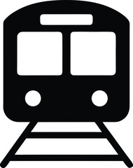 Subway Silhouette Vector Transparent Background