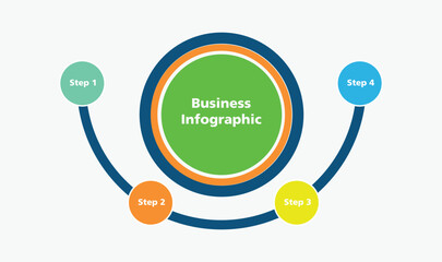 Circle Chart Infographic vector image