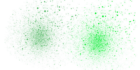 Luminous green glow splatters abstract dark background vibrant neon particles dynamic light effect texture artistic