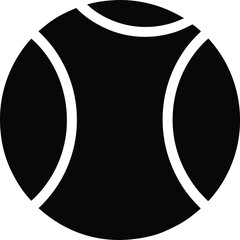 Tennis Ball Silhouette Vector Transparent Background