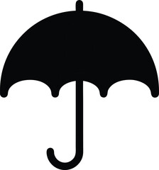 Umbrella Silhouette Vector Transparent Background