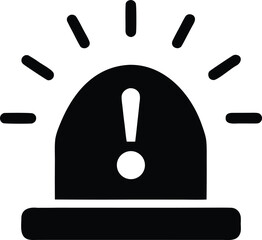 Warning Sign Silhouette Vector Transparent Background